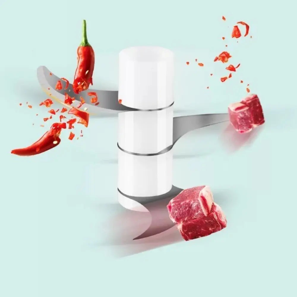 Portable Electric Garlic Masher & Multi-Function Chopper - USB Rechargeable Mini Kitchen Helper for Meat and Vegetables